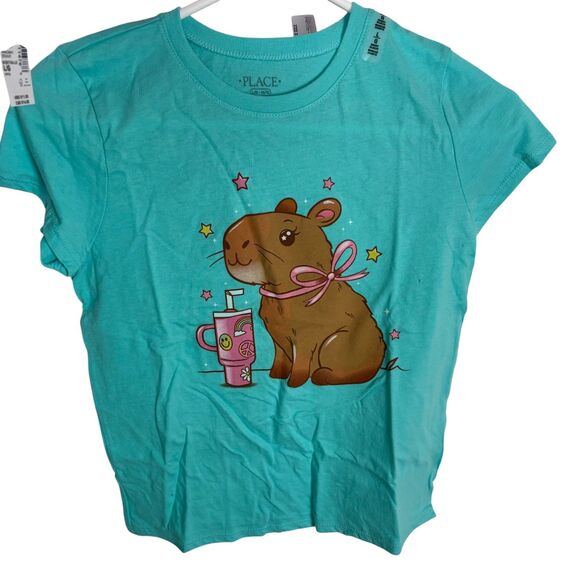 3 Pcs NWT The Children's Place Short Sleeve Graphic T-Shirts Girls Large - Picture 4 of 8